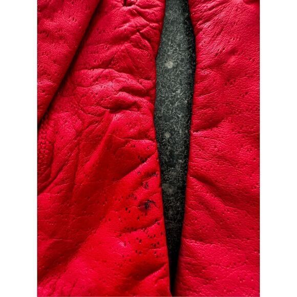 Van Real red leather gloves size S - Picture 3 of 5